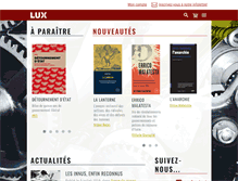 Tablet Screenshot of luxediteur.com